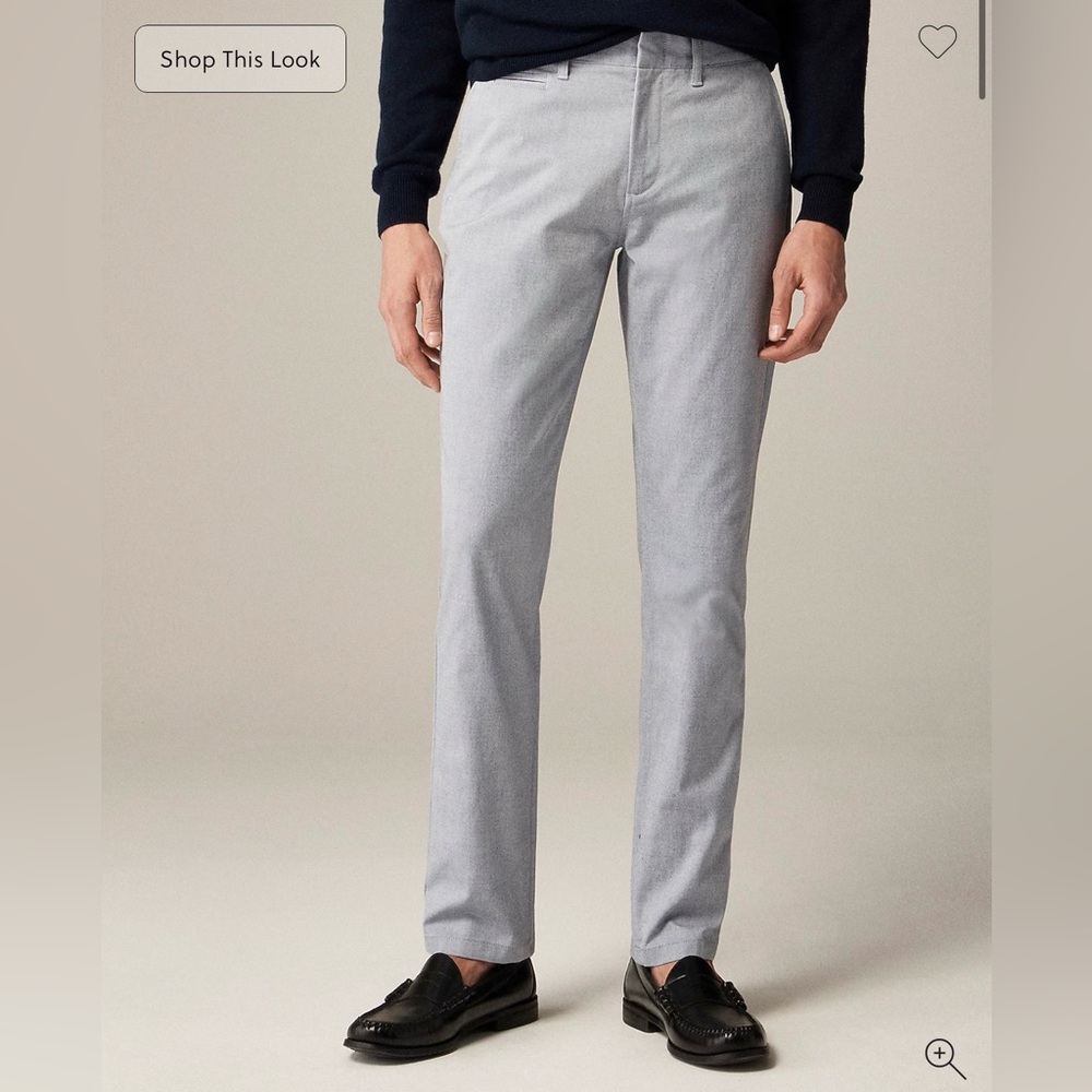 J. Crew Men's Light Gray Chinos 484 Slim